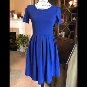 Lularoe Royal Blue Amelia NWOT Size Small